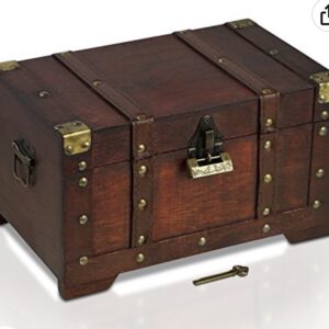 Wooden pirate treasure chest