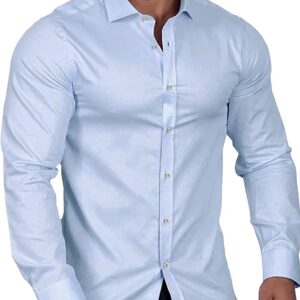 Men’s Muscle Fit Dress Shirt  – XXL