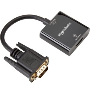 HDMI (Female) to VGA (Male) Adapter with 3.5mm Audio Port