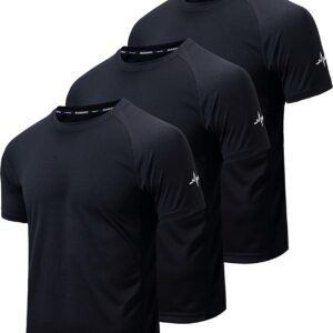 Men’s 3 Pack Workout Shirts Dry Fit (Size-XXL)