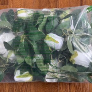 White Rose Vines Garlands Set of 2