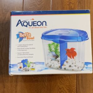 AQUEON Betta Bowl Starter Kit