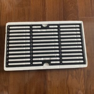 GasSaf 16 7/8″ Grill Grates Replacement for Charbroil Master Chef Thermos Backyard and Others Cast Iron Grill Grid