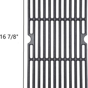 GasSaf 16 7/8″ Grill Grates Replacement for Charbroil Master Chef Thermos Backyard and Others Cast Iron Grill Grid