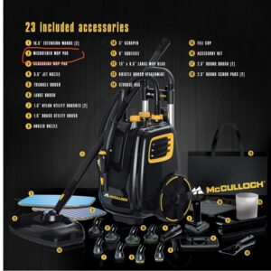 McCulloch MC1385 Deluxe Canister Steam System