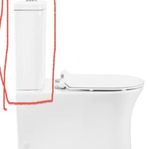 Swiss Madison SM-2T120-T Calice Elongated Toilet -top only