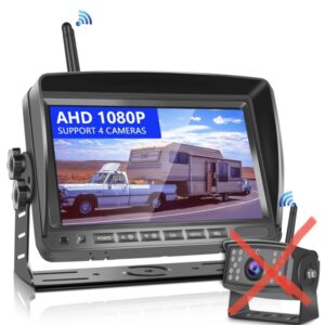 RV Wireless Backup Camera podofo 7” Monitor