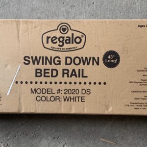 Regalo Swing Down Bed Rail Guard, with Reinforced Anchor Safety System