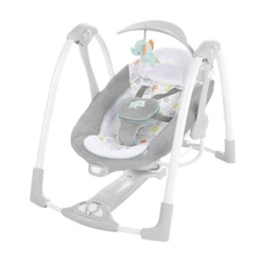 2-in-1 Compact Portable Automatic Baby Swing & Infant Seat, Battery-Saving Vibrations, Nature Sounds, 0-9 Months 6-20 lbs (Wimberly)