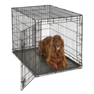 New World Pet Products Folding Metal Dog Crate; Single Door 42″