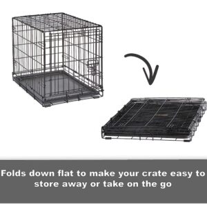 New World Pet Products Folding Metal Dog Crate; Single Door 42″