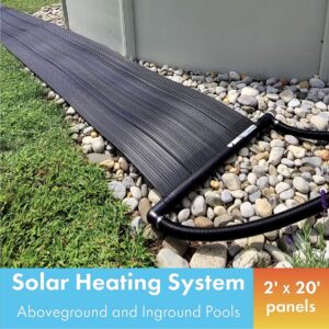 SunHeater S220U Universal Solar Pool Heater 2 by 20-Feet, Black