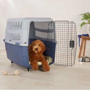 Amazon Basics Pet Carrier Kennel With Plastic Ventilation, 40-Inch (missing wheels and two attach)