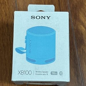 Sony SRS-XB100 Wireless Bluetooth Portable Lightweight Super-Compact Travel Speaker, Extra-Durable IP67 Waterproof & Dustproof, 16 Hour Battery, Versatile Strap, and Hands-Free Calling Copy