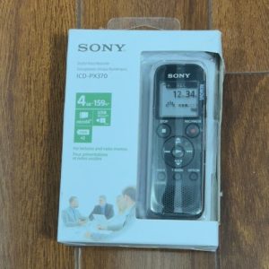 Sony ICD-PX370 Mono Digital Voice Recorder with Built-In USB Voice Recorder,black , 4 GB